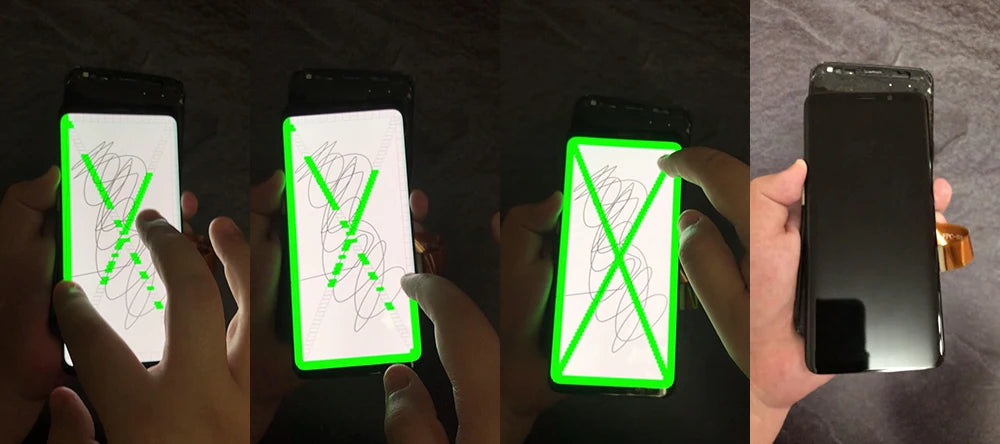Qualità OEM AMOLED per SAMSUNG Galaxy S8 Schermo curvo G950 G950F Display LCD Touch Screen Digitizer Assembly Sostituzione riparazione