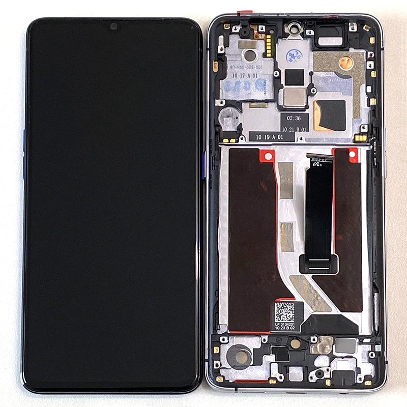 6.5 "Supor Amoled Originale M & Sen Per Oppo Realme X2 Pro RMX1931 Display LCD Telaio Dello Schermo + Pannello Touch Per OPPO Reno Ace PCLM10