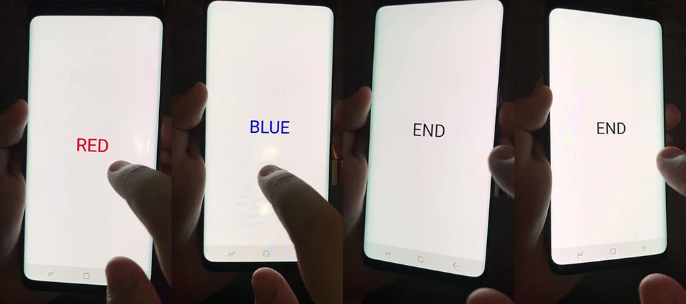 Qualità OEM AMOLED per SAMSUNG Galaxy S8 Schermo curvo G950 G950F Display LCD Touch Screen Digitizer Assembly Sostituzione riparazione