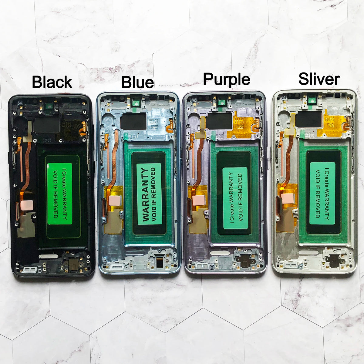 Qualità OEM AMOLED per SAMSUNG Galaxy S8 Schermo curvo G950 G950F Display LCD Touch Screen Digitizer Assembly Sostituzione riparazione