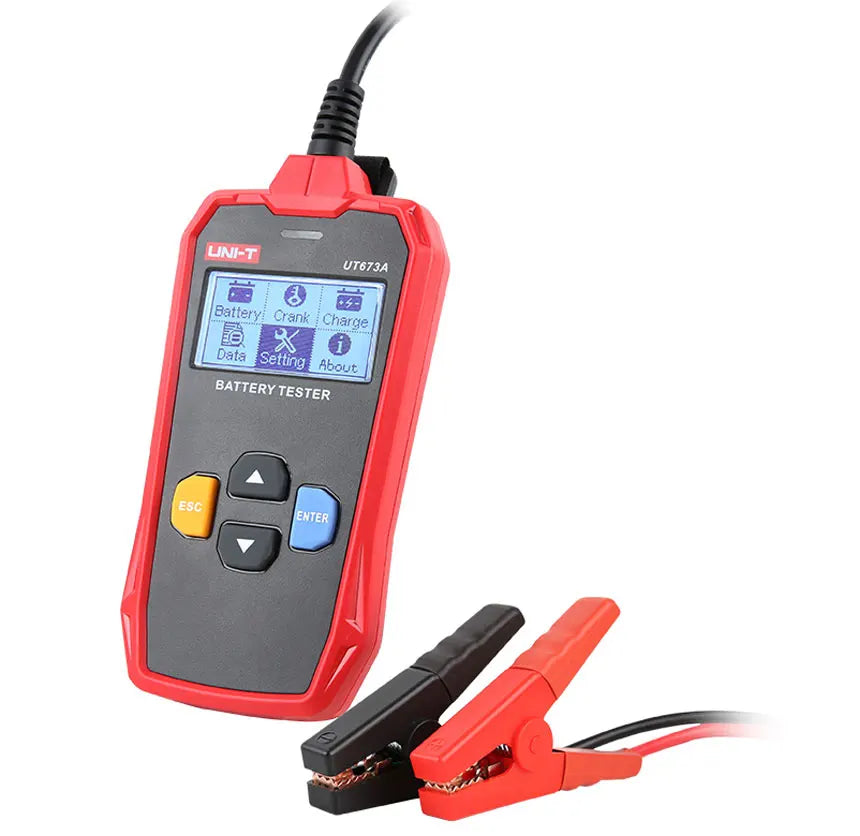 UNI-T UT673A UT675A Tester per batteria automobilistica controllore digitale con stampante Tester di carico per batteria per auto professionale 12V 24V