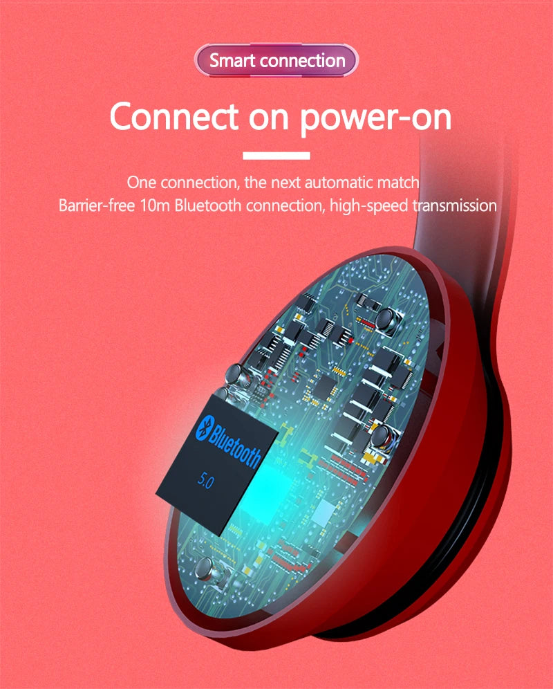 Lenovo HD200 Auricolari Bluetooth Over-ear Cuffie wireless pieghevoli per computer Cancellazione del rumore Cuffie da gioco stereo HIFI