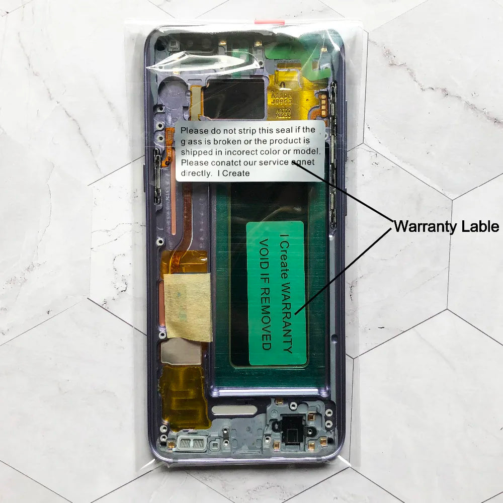Qualità OEM AMOLED per SAMSUNG Galaxy S8 Schermo curvo G950 G950F Display LCD Touch Screen Digitizer Assembly Sostituzione riparazione