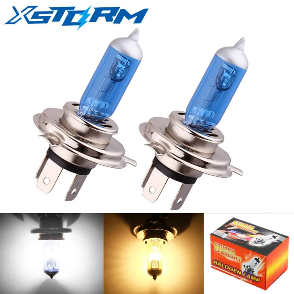2 pz H4 55 W 12 V Super Bianco Giallo Fendinebbia Lampadina Alogena Ad Alta Potenza Auto Faro Lampada Auto Sorgente luminosa Car Styling parcheggio