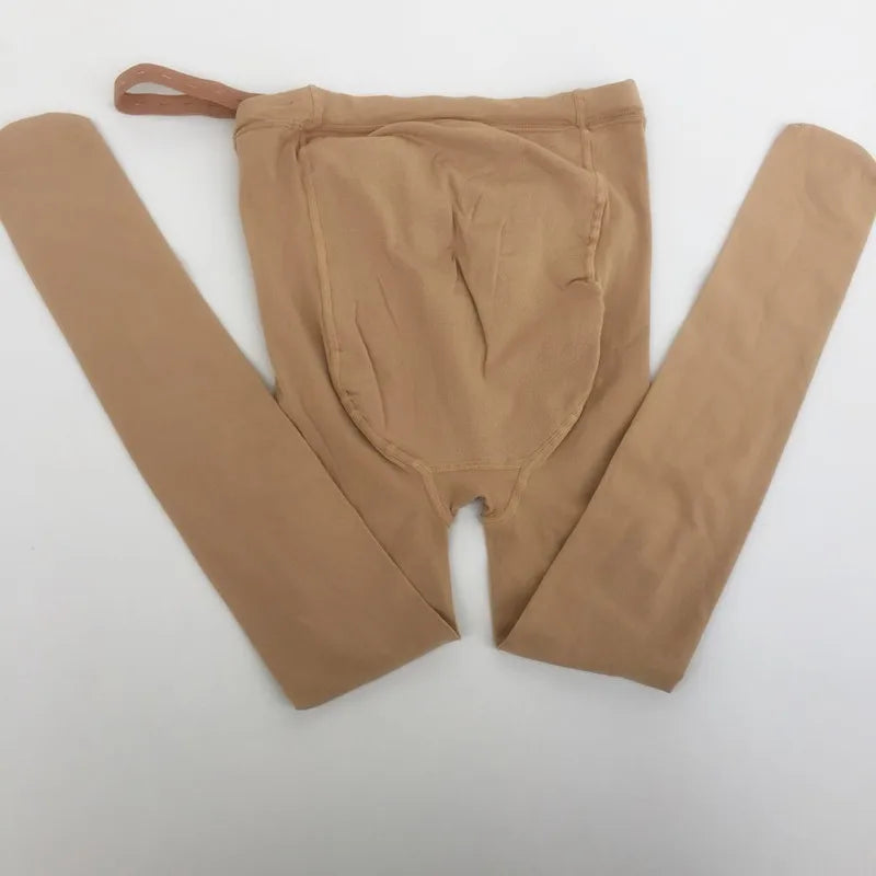Collant Velevt primavera autunno per le donne incinte Collant premaman a vita alta regolabile Calzino di supporto per la pancia a forma di U