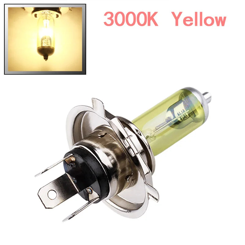 2 pz H4 55 W 12 V Super Bianco Giallo Fendinebbia Lampadina Alogena Ad Alta Potenza Auto Faro Lampada Auto Sorgente luminosa Car Styling parcheggio