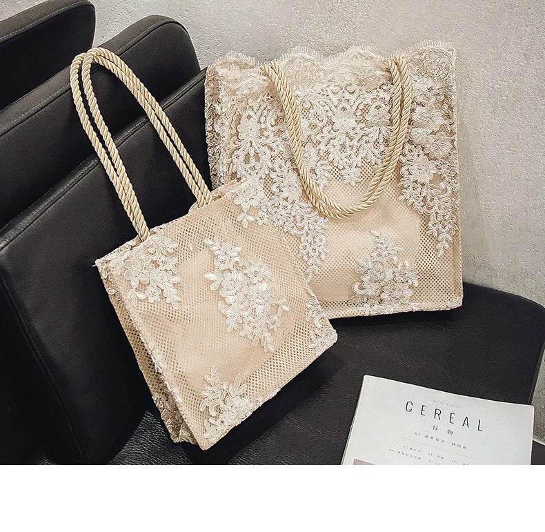 NUOVA borsa da donna in pizzo, borsa da spiaggia estiva, matrimonio, damigella, borsa da donna, borsa da donna, borsa a tracolla da donna, borsa shopping