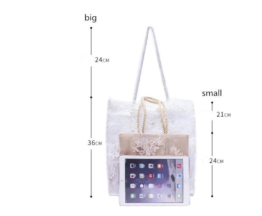 NUOVA borsa da donna in pizzo, borsa da spiaggia estiva, matrimonio, damigella, borsa da donna, borsa da donna, borsa a tracolla da donna, borsa shopping