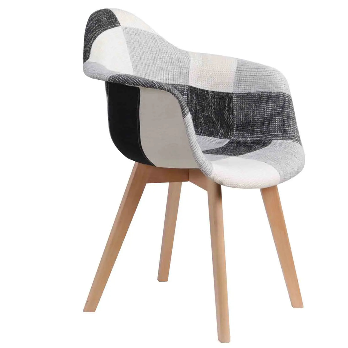 2 pz/set sedie da pranzo moderne nordiche poltrone in tessuto Patchwork sedia di lusso sgabello per Computer per il tempo libero Design di mobili per soggiorno