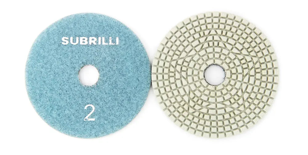 Set di 3 Dischi Flessibili Diamantati da 4 Pollici per Lucidatura in 3 Fasi, per Granito, Marmo, Pietra e Calcestruzzo, Set di Utensili Abrasivi da 100mm