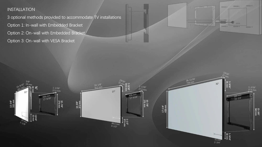Souria 27 pollici Specchio magico TV LED impermeabile per bagno DTV Sintonizzatore WiFi Android TV Hotel Pubblicità SPA Salon US DVB-T T2 C