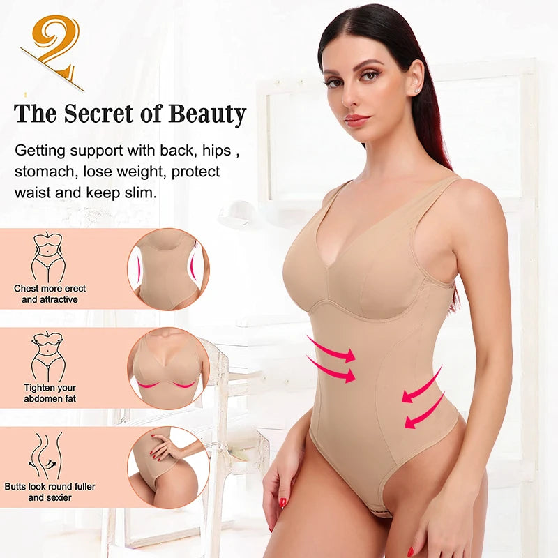 Intimo dimagrante da donna Body Jumsuit Body Shaper Vita Trainer Corsetto Shapewear Top con reggiseno imbottito Recupero postpartum