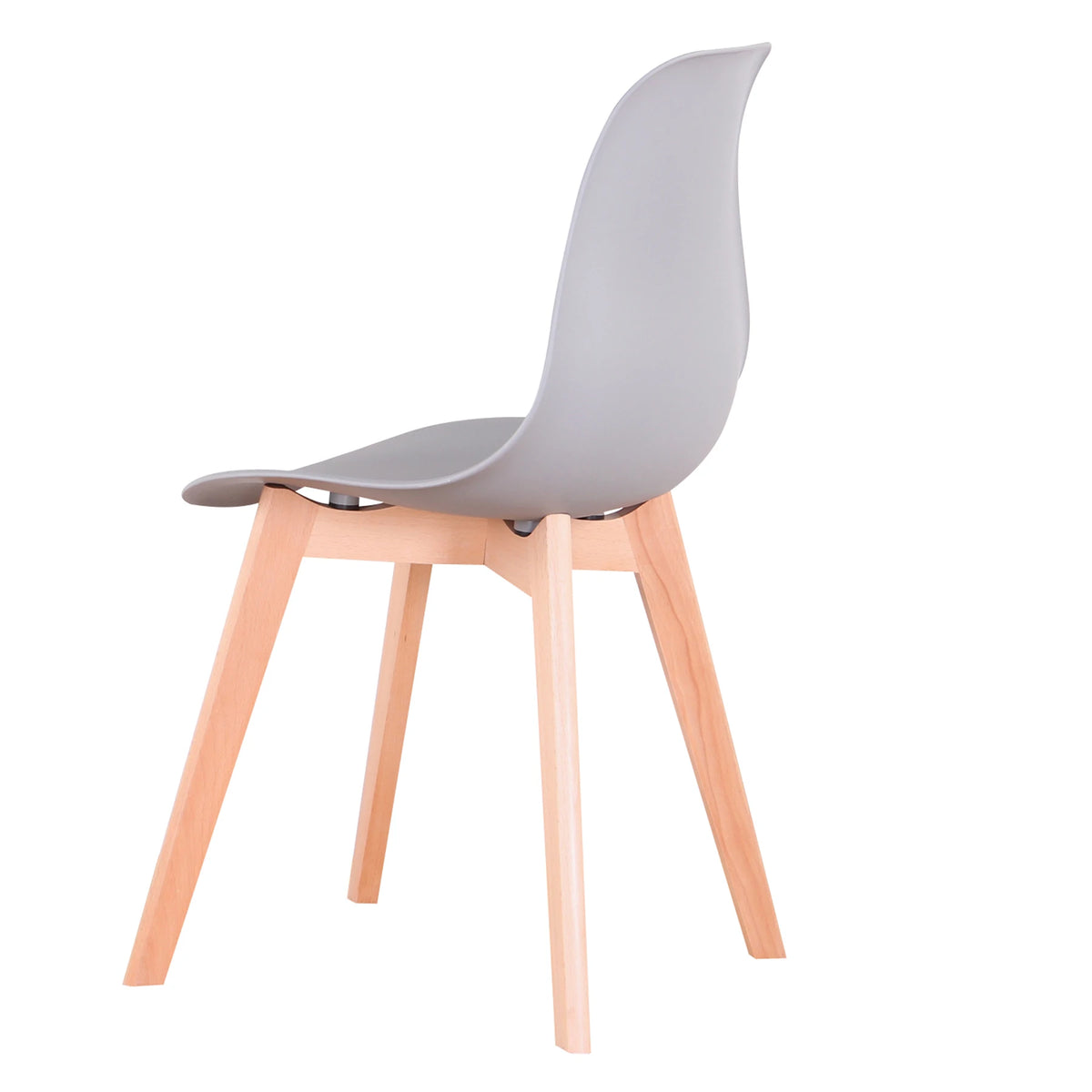 EGOONM Set di 4 sedie da pranzo medievali nordiche con gambe in legno massello per soggiorno sala da pranzo studio camera da letto (bianco/nero/grigio)