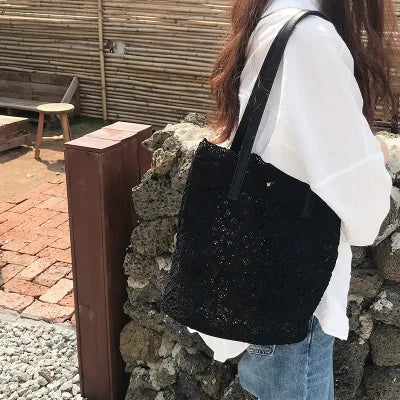 NUOVA borsa da donna in pizzo, borsa da spiaggia estiva, matrimonio, damigella, borsa da donna, borsa da donna, borsa a tracolla da donna, borsa shopping