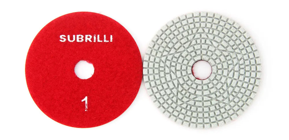 Set di 3 Dischi Flessibili Diamantati da 4 Pollici per Lucidatura in 3 Fasi, per Granito, Marmo, Pietra e Calcestruzzo, Set di Utensili Abrasivi da 100mm