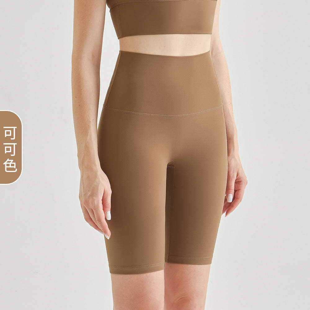 Lulu Yoga Pants Women's Summer High Waist Naked Riding Pants Quick-drying Hip-lifting Fitness Pants Sports Pants Yoga Shorts
