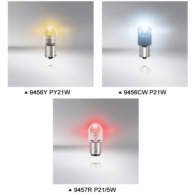 OSRAM Aggiornamento Luce di segnalazione a LED S25 P21W PY21W P21/5W LEDriving SL Advance 1156 1157 LED Lampadina fendinebbia per auto Posizione freno Lampada stop 2X