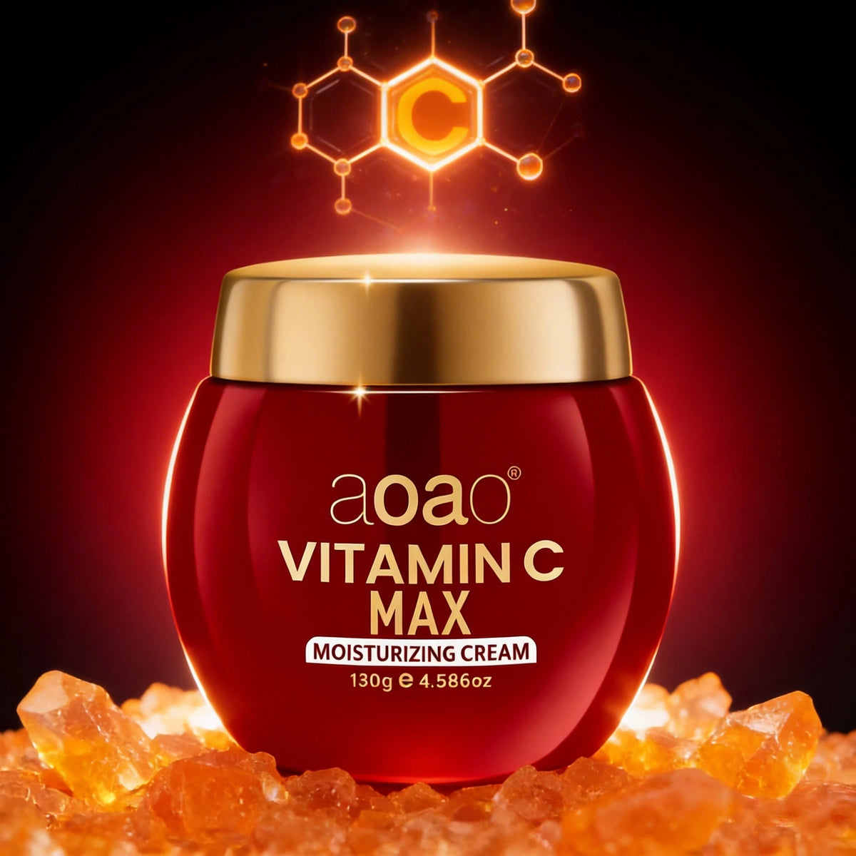 Crema alla Vitamina C per Illuminare e Rassodare la Pelle, Ritenere l'Umidità per l'Idratazione Giorno e Notte