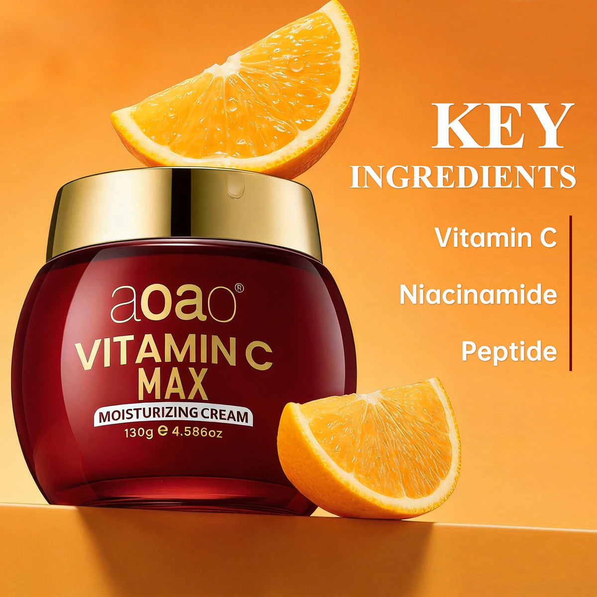 Crema alla Vitamina C per Illuminare e Rassodare la Pelle, Ritenere l'Umidità per l'Idratazione Giorno e Notte