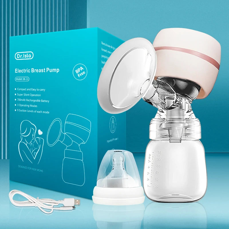 MAMIJOY Tiralatte elettrico portatile USB ricaricabile Silenzioso Estrattore di latte portatile Mungitore automatico Comfort Allattamento al seno