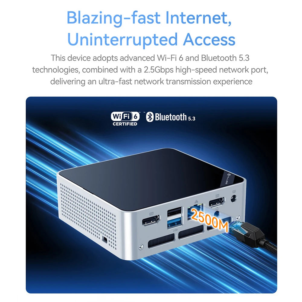 Mini PC Mllse M5 Processore Intel Core I5-8257U 16Gb Ram Ddr4 512Gb Ssd Wifi 6 Bluetooth 5.3 Win 11 Pro