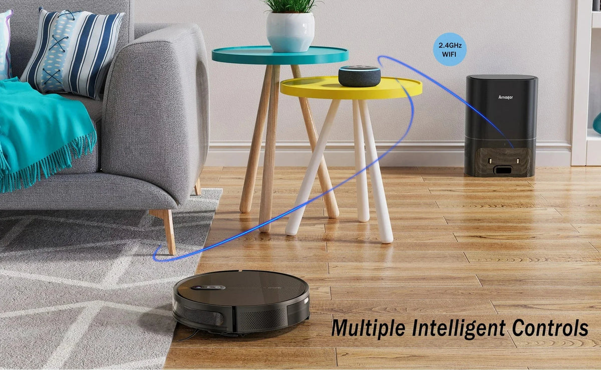 Robot Aspirapolvere Arnagar S9 con Svuotamento Automatico, Raccolta Polvere, Funzione Lavapavimenti, 8000Pa, 4800mAh, Basso Rumore, Controllo tramite APP per la Pulizia Domestica
