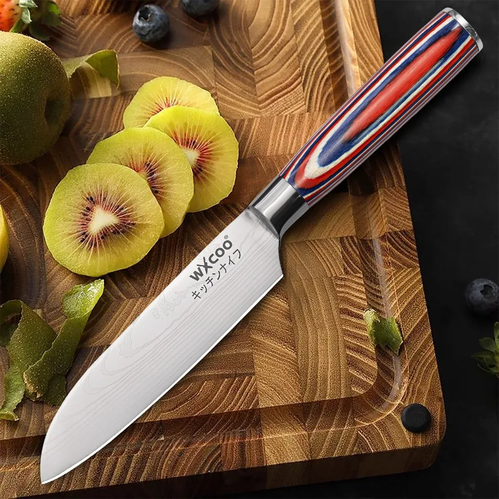 Set di 12/20 coltelli da chef in acciaio inox per pane, frutta e disossamento, leggeri e facili da usare, ideali come regalo per le festività per uomini.