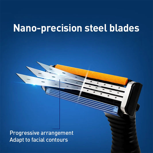Testine di ricambio per rasoio Gillette Sensor 3, 8 pezzi, lame a 3 strati in acciaio inossidabile nano con striscia lubrificante per Sensor3 Vector3