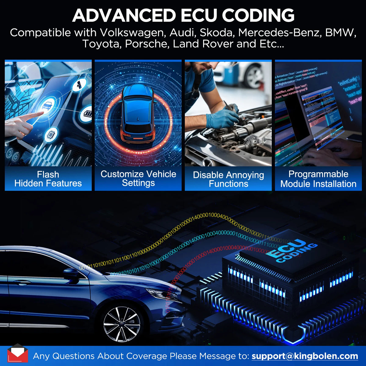 Ultimo Modello 2026 KINGBOLEN K10 PRO/K10 ELITE Strumento Diagnostico con Diagramma Topologico Completo del Sistema, Scanner Auto OBD OBD2 CANFD DOIP, 40+ Funzioni di Reset