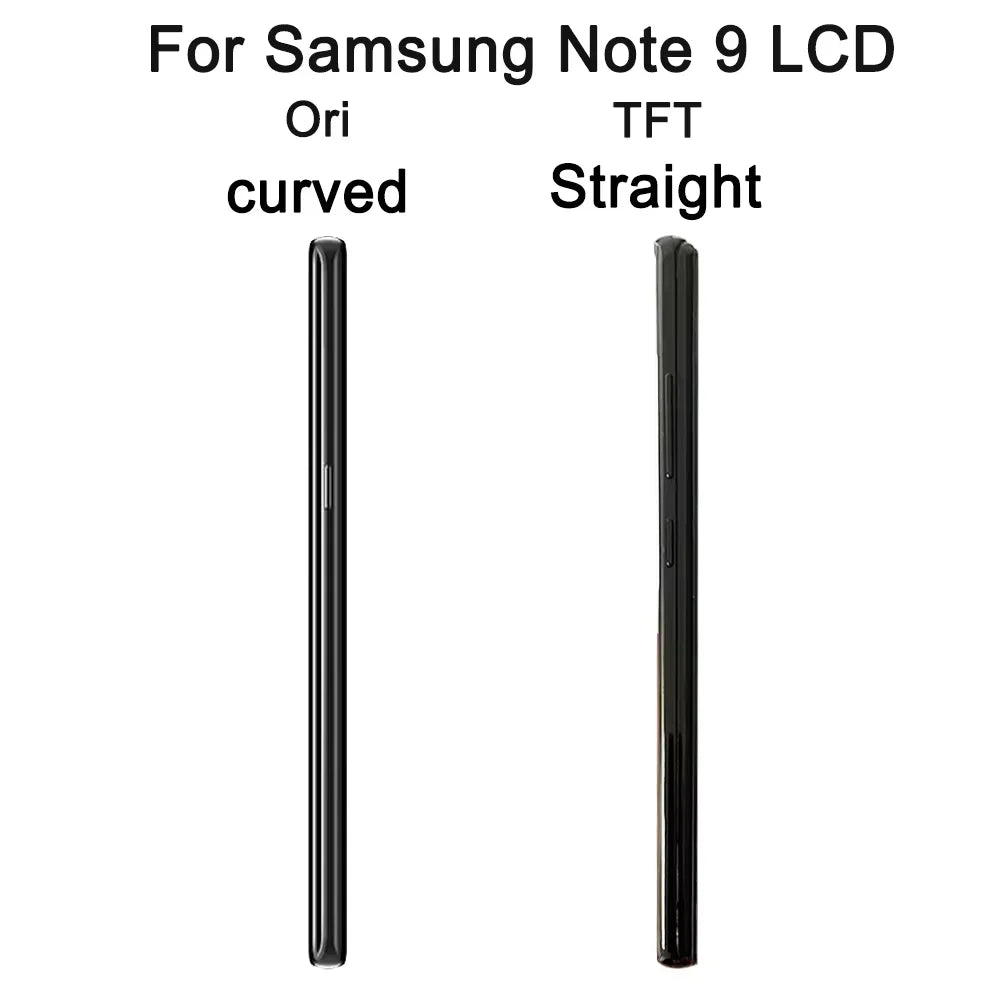 Nuovo LCD per Samsung Note9, Display Touch Screen Digitizer Assembly per Samsung Note 9 N960F N960U N9600 con Cornice LCD