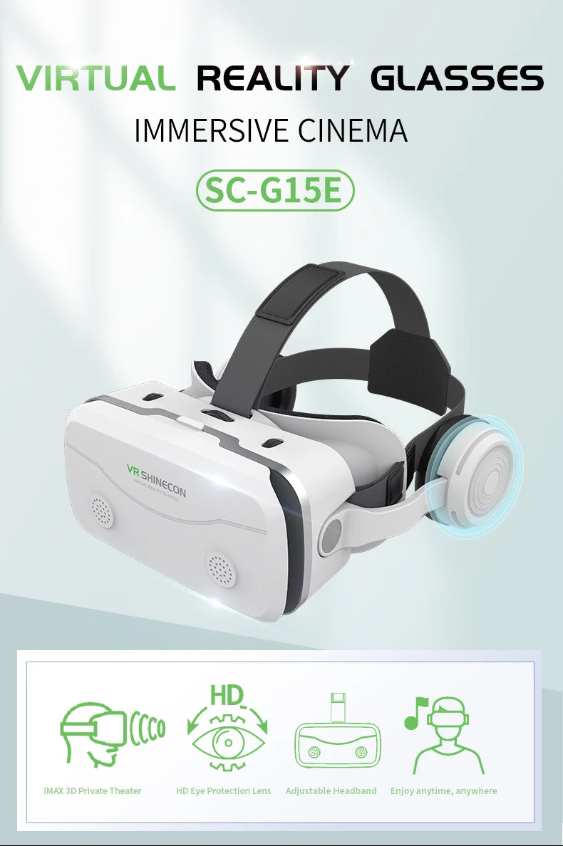 Occhiali per realtà virtuale VR Dispositivi per cuffie 3D Viar Occhiali per casco Lenti Smart per smartphone Telefono Cuffia mobile Realidade
