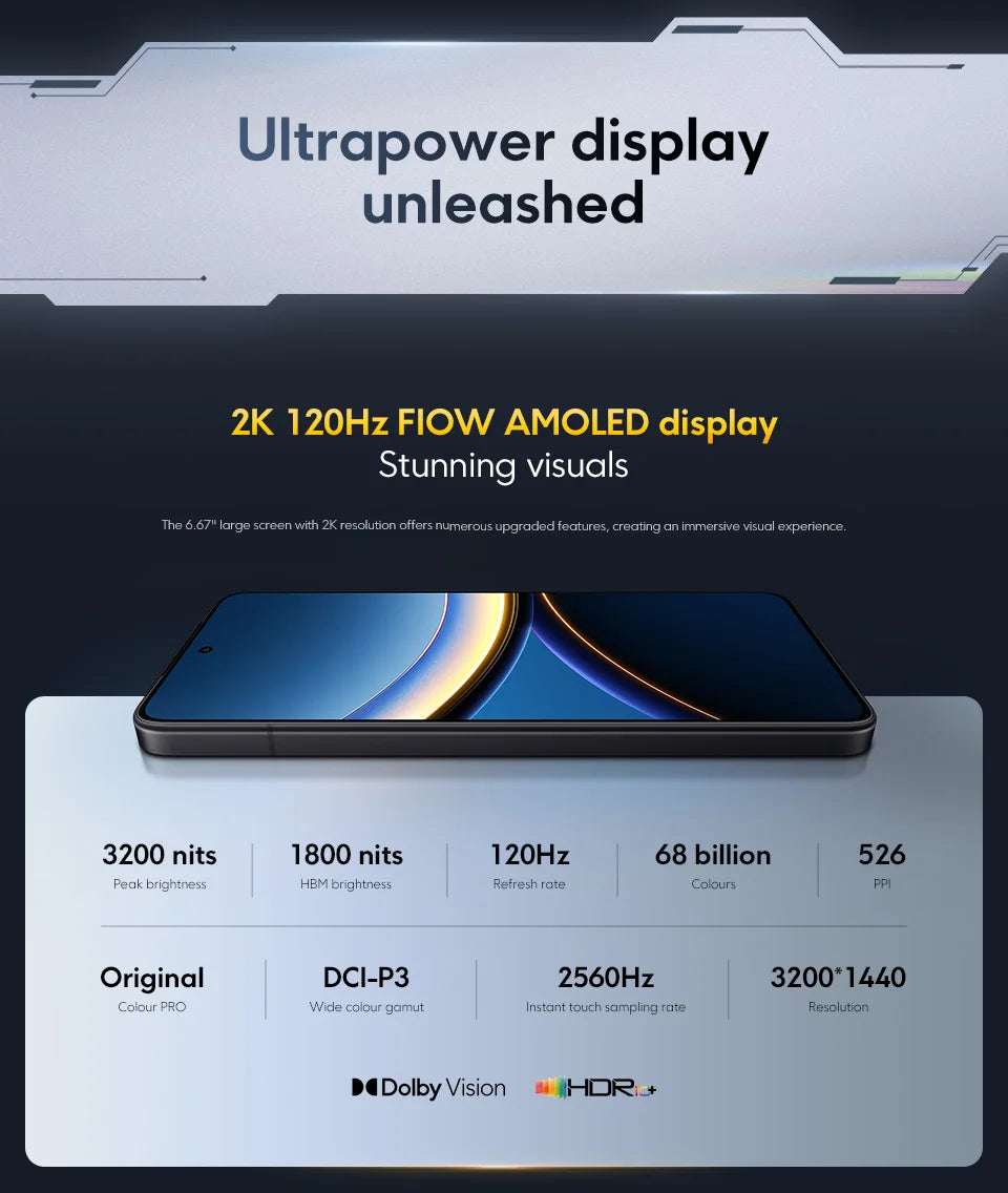 Xiaomi POCO F7 Pro 5G Versione Globale Smartphone Snapdragon ® Doppia fotocamera da 50MP di 8ª generazione con OIS e NFC