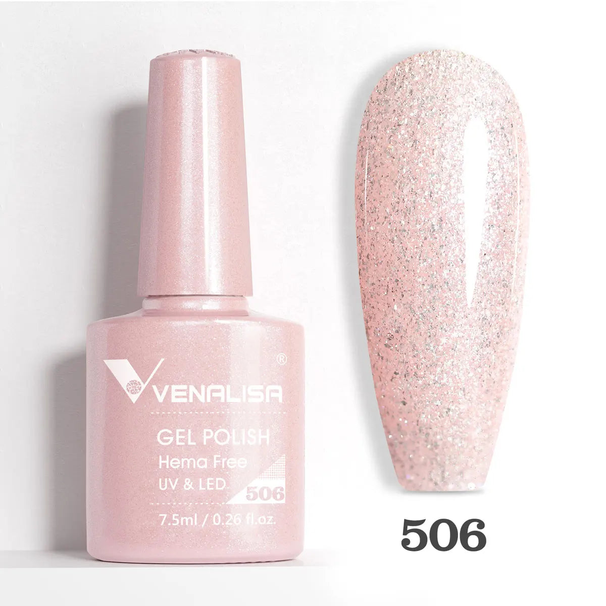 VENALISA Smalto gel per unghie da 7,5 ml Sparkle Glitter Diamante Brillante Colori estivi Semi permanente Soak off Vernice gel per unghie UV LED