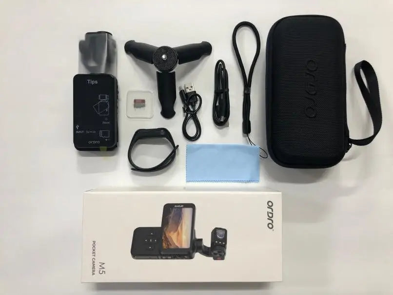 Videocamera tascabile ORDRO M5 5K Action Videocamera Vlog con grande touchscreen per visione notturna IR a infrarossi con telecomando per treppiede SDcard