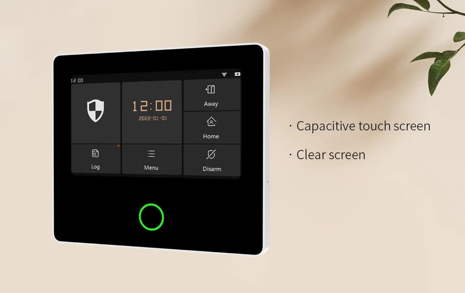Staniot WiFi SecPanel 5 sistema di allarme domestico Wireless Tuya Smart 4.3 "Kit di sicurezza Touch Screen sirena integrata APP telecomando,Batteria integrata da 1500 mAh, supporto per Alexa