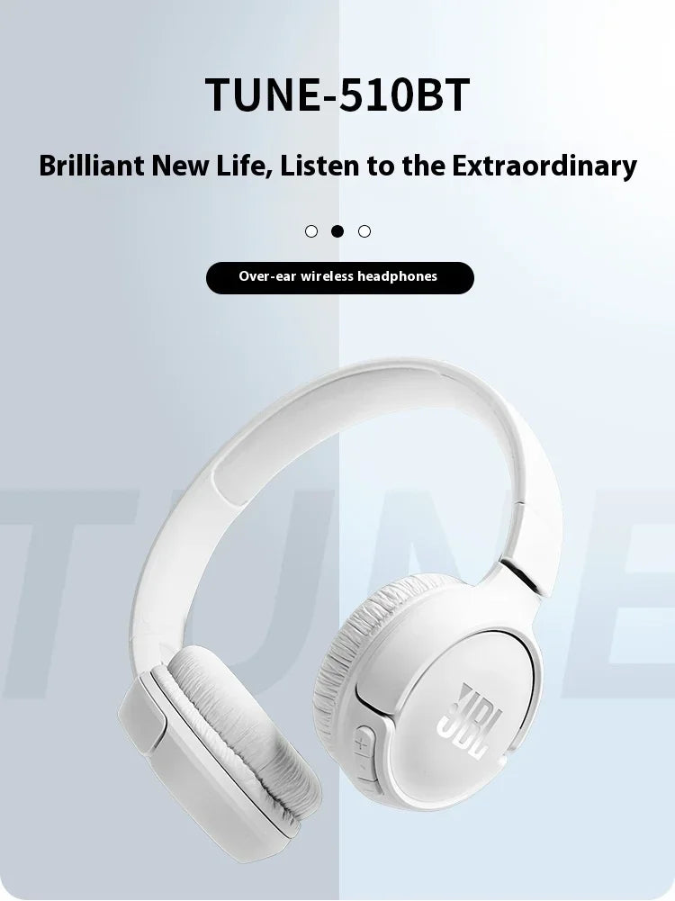 Cuffie Bluetooth Wireless Over-Ear JBL TUNE510BT - Cuffie con Cancellazione del Rumore e Sub-Bassi per Musica, Gaming e Sport, Adatte a Tutti gli Usi