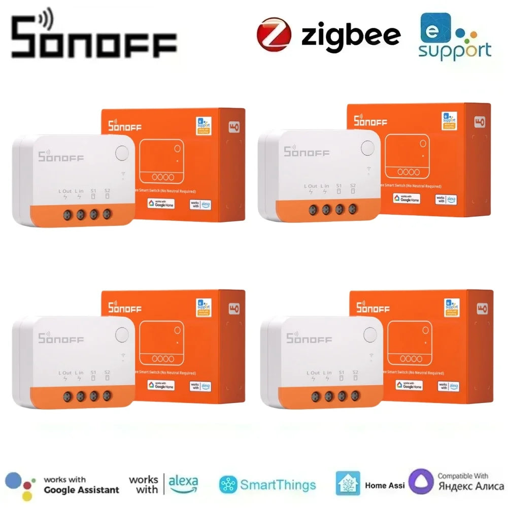 SONOFF ZBMINI L2 Zigbee Smart Switch Mini L2 Zigbee ZBMINIL2 Nessun cavo neutro Controllo bidirezionale richiesto 1 Gang Alexa Google Home