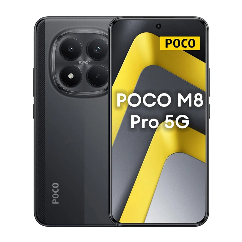POCO M8 Pro 5G Versione Globale Snapdragon ® Smartphone 7s Gen 4 con Display AMOLED da 6,83 Pollici 1,5K, Batteria Massiccia da 6500mAh e NFC