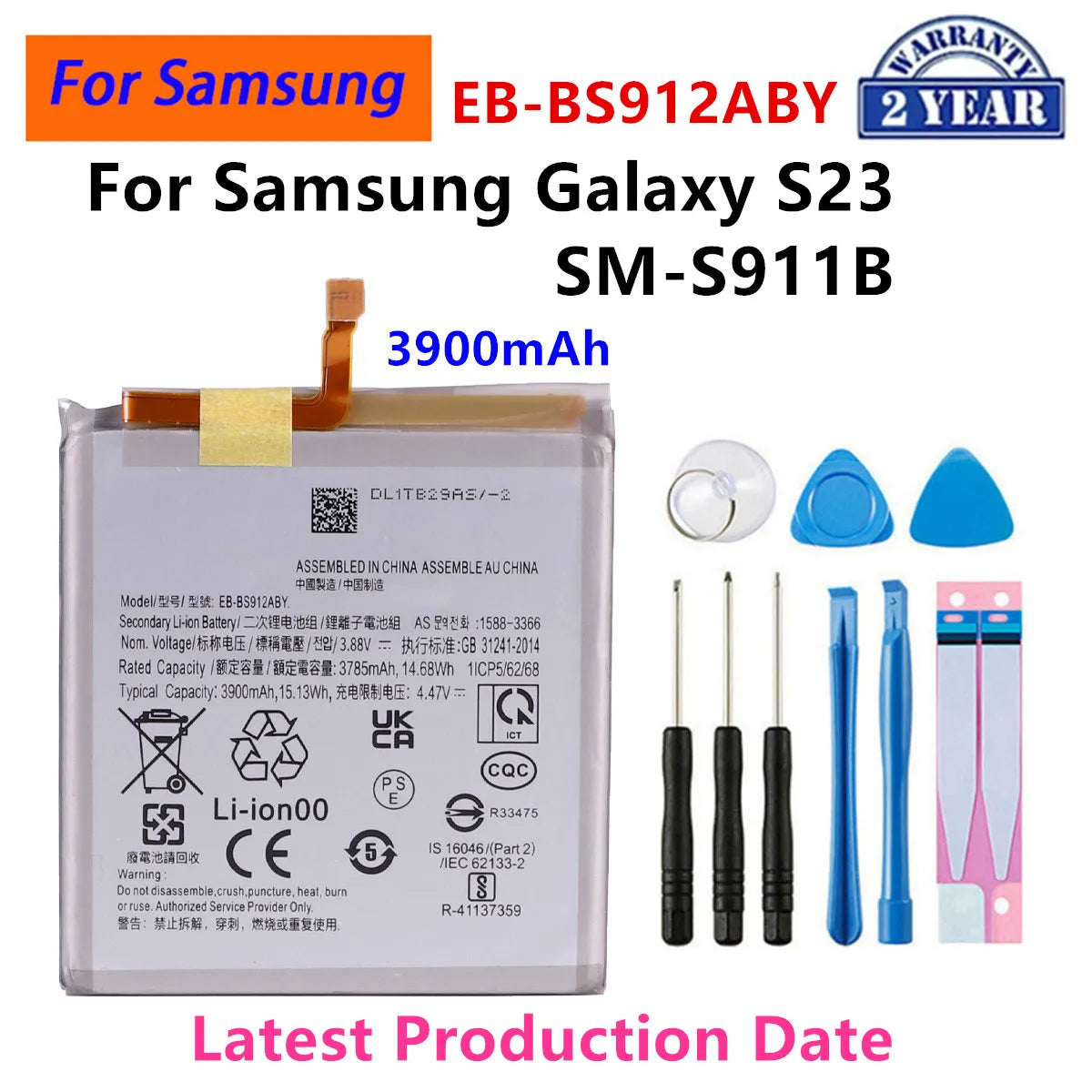 Batteria EB-BS901ABY EB-BS937ABY EB-BS721ABY EB-BS948ABY per Samsung Galaxy S22 S23 S24 S25 S26 Plus Ultra S24 FE S25 Edge