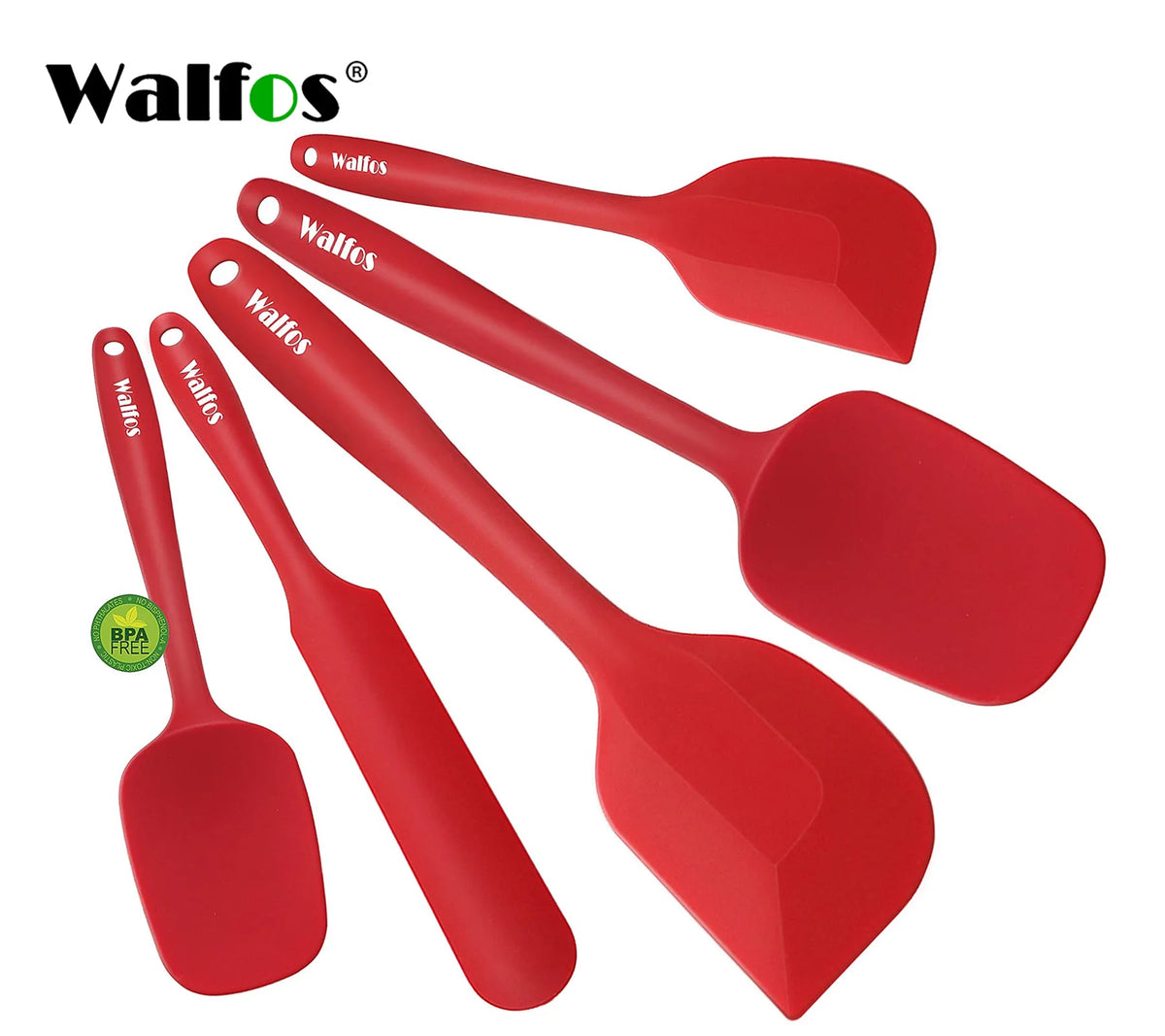Walfos 5 Pz/set Spatola In Silicone Antiaderente Cottura Della Pasticceria Spatola In Silicone Resistente Al Calore Utensile Da Cucina Strumento di Cottura