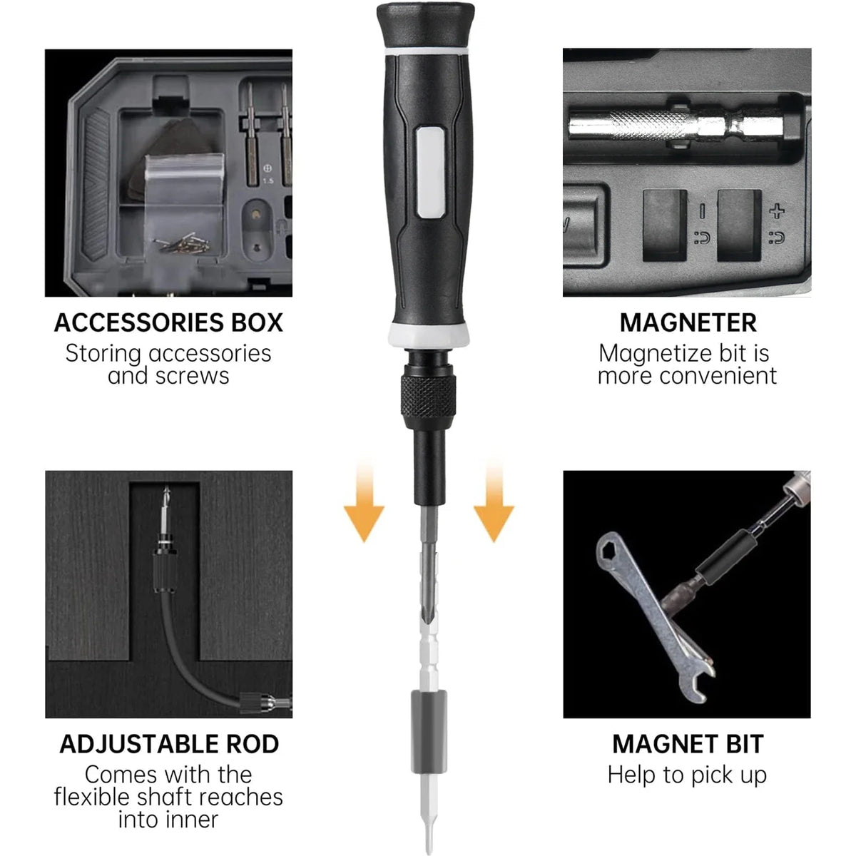 Set di cacciaviti di precisione, Kit di attrezzi per Laptop, Kit di riparazione di cacciaviti per Computer professionale 152/25 in 1 cacciavite Torx T5 T6