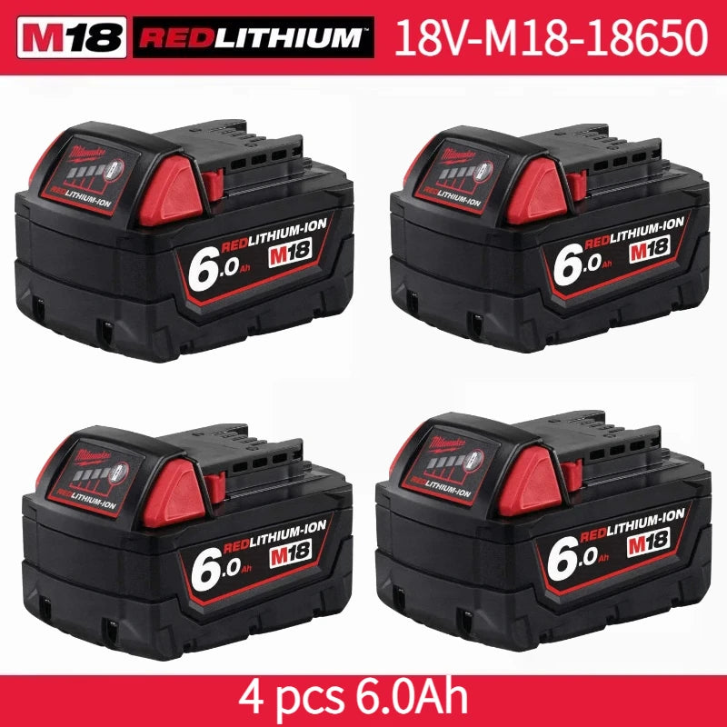 Nuova Batteria Milwaukee M18 8.0Ah ad Alta Potenza 18V Ricaricabile agli Ioni di Litio per Utensili Elettrici Cordless Milwaukee M18 Batteria 8Ah
