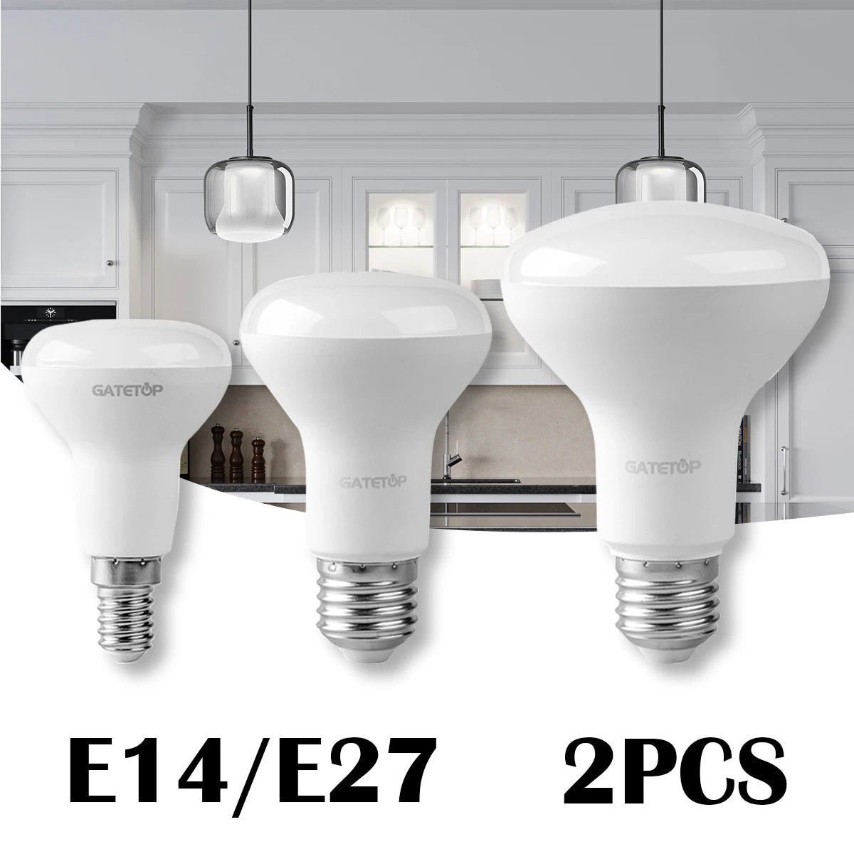 2 pezzi E27 E14 LED lampadina da bagno R50 R63 R80 220V 10W senza sfarfallio luce calda 3000K 6000K per la casa soggiorno illuminazione interna