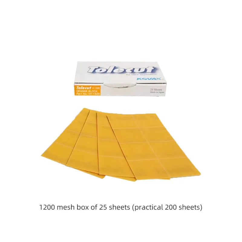 True Japan KOVAX Toledout Set di carta vetrata per lucidatura per auto - Grani per riparazione di bellezza da 8 pezzi 800/1200/1500/2000/3000 per finitura liscia