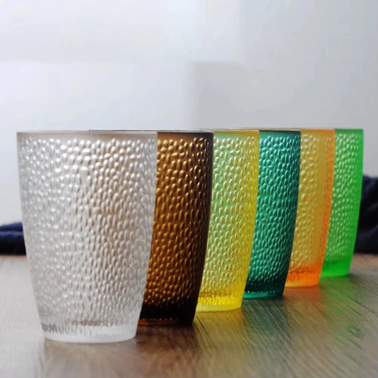 5 bicchieri da succo acrilico, bicchieri da acqua con diamanti colorati, ristorante dell'hotel, bicchieri da vino, forniture per feste a casa