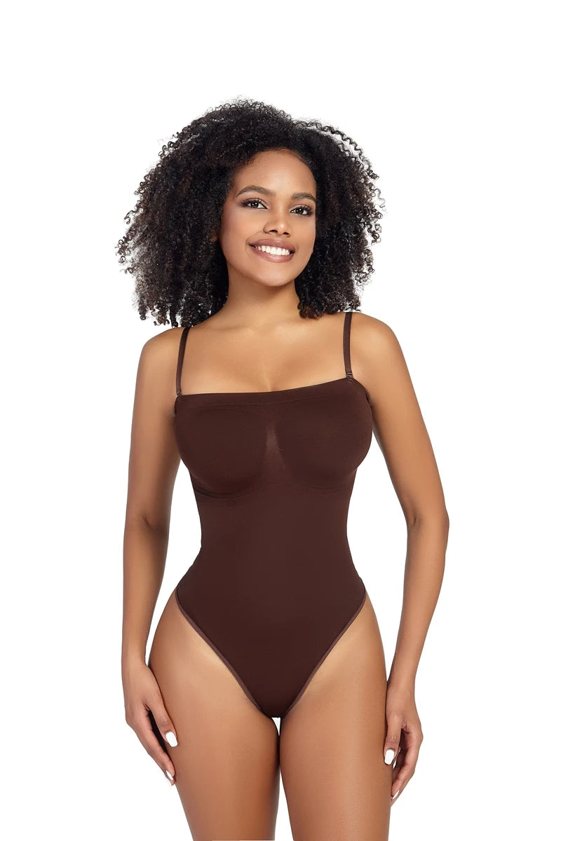 Body senza spalline donna perizoma Shapewear Tummy Control Body Shaper Off spalla top un pezzo vita Trainer intimo Skinny