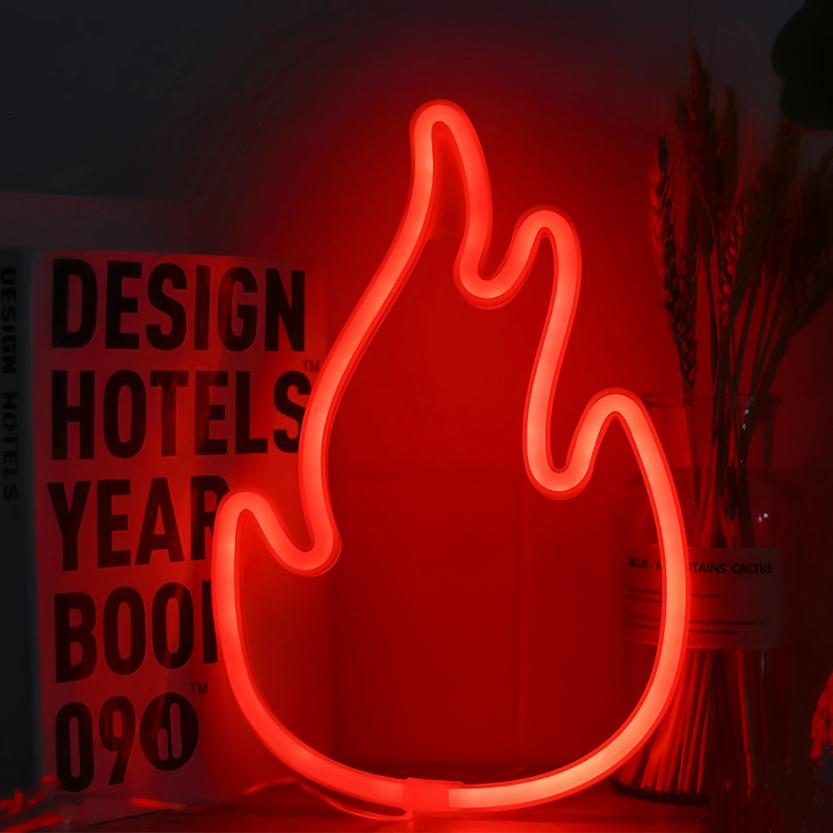 1 pezzo, luce al neon decorativa per un'atmosfera artistica moderna, decorazione da parete per feste natalizie, regalo per matrimoni, scene di laurea, alimentata tramite USB o a batteria (batteria non inclusa)