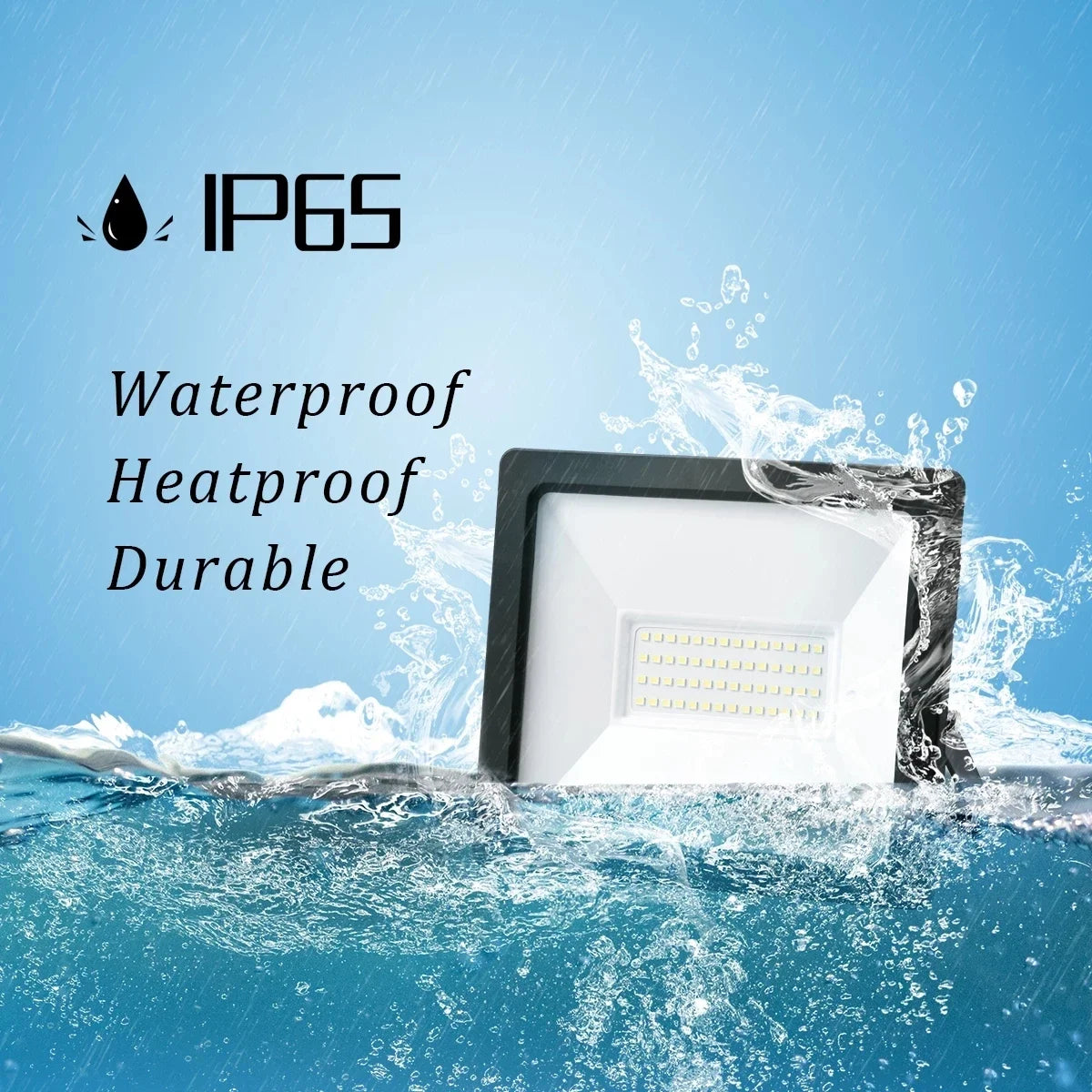 Faretto LED impermeabile IP65 10W 30W 50W 100W AC220V 6000K, faretto da parete per esterni, garage, strada, cancello, palestra, lampada per esterni