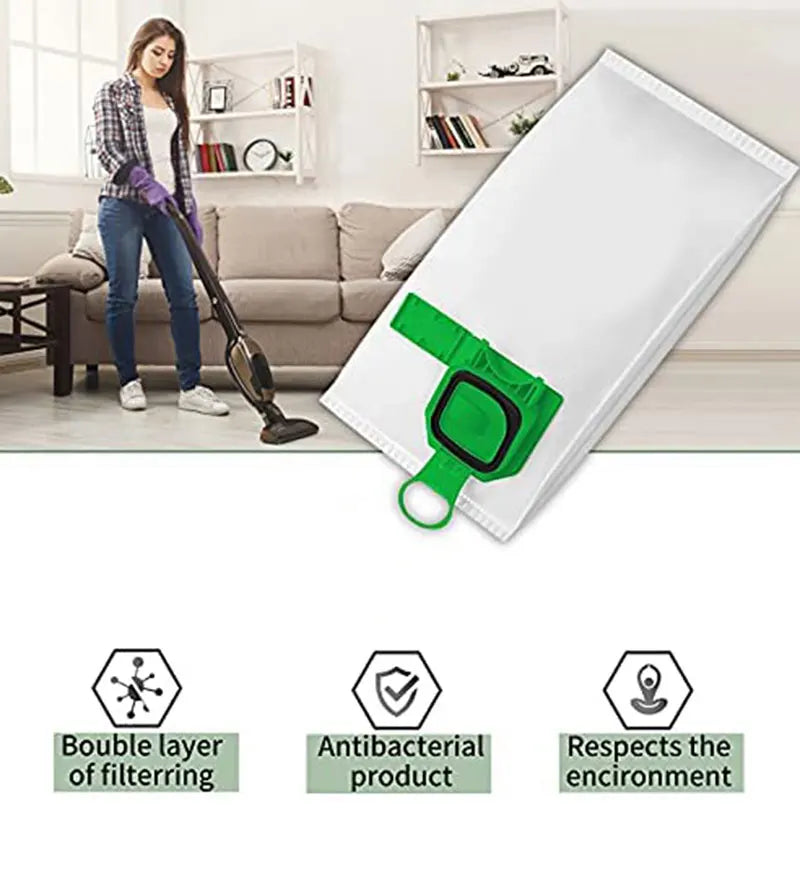 Kit di sostituzione del sacchetto per la polvere per Vorwerk VK140 VK150 FP 140/150 Aspirapolvere Filtro per la pulizia Sacchetto per la polvere Pezzi di ricambio Accessori