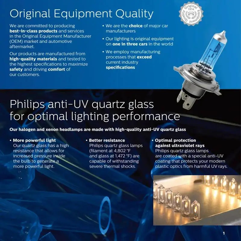 Philips H4 H7 H11 HB3 HB4 H8 H1 H3 9005 Crystal Vision Faro alogeno per auto 4300K Bianco brillante 5000K Diamond Vision Lampade automatiche